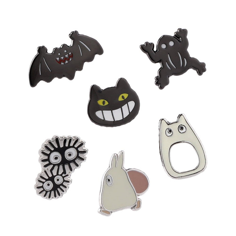 SET DE 6 BOUCLES D’OREILLES CLIP GÉNÉRIQUE TOTORO - MON VOISIN TOTORO