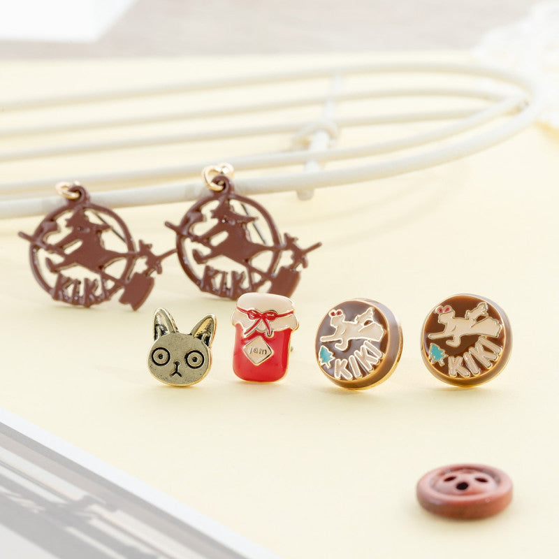 SET DE 6 BOUCLES D’OREILLES CLIP KIKI - KIKI LA PETITE SORCIÈRE