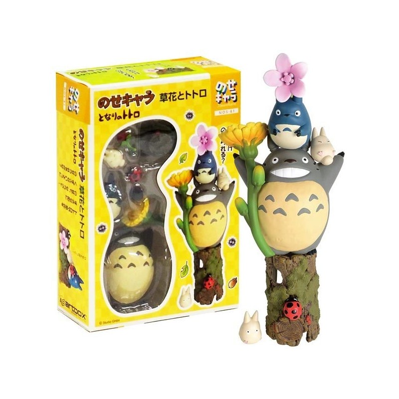 SET DE FIGURINES TOTORO FLEURS - MON VOISIN TOTORO