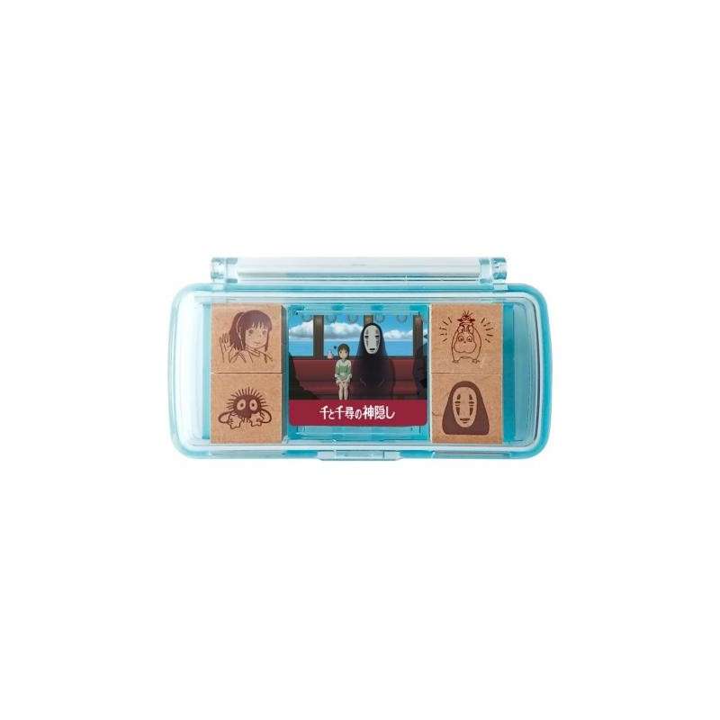 SET DE TAMPONS BLEU CHIHIRO DANS LE TRAIN - LE VOYAGE DE CHIHIRO