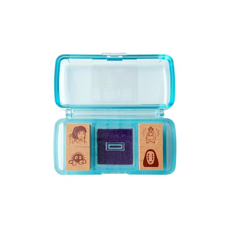 SET DE TAMPONS BLEU CHIHIRO DANS LE TRAIN - LE VOYAGE DE CHIHIRO