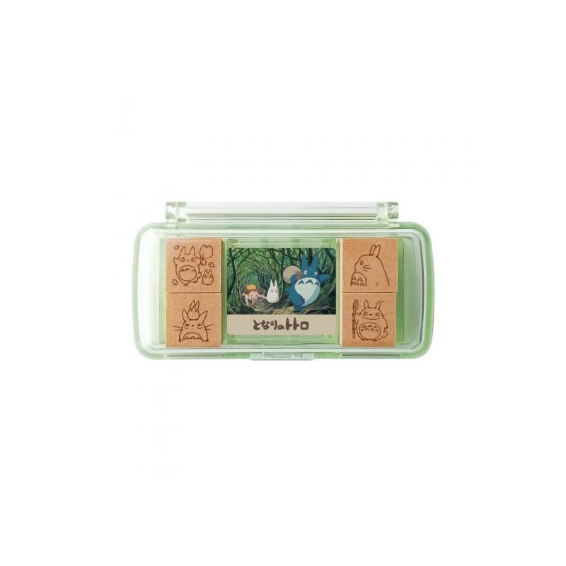SET DE TAMPONS VERT TOTORO - MON VOISIN TOTORO