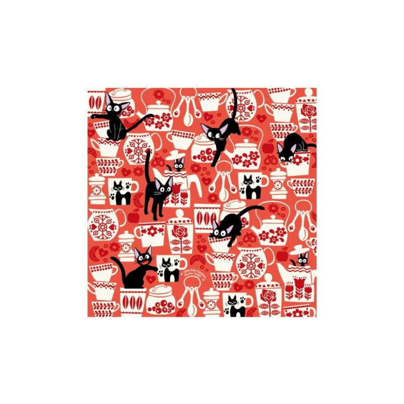 PAPIER CHIYOGAMI JIJI & FLEURS - KIKI LA PETITE SORCIÈRE