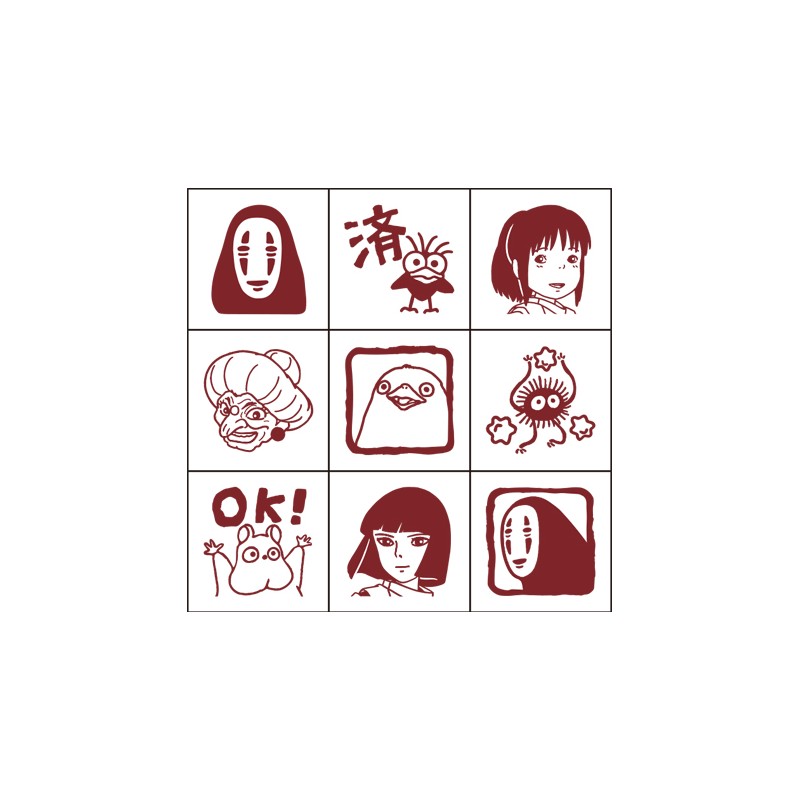 SET TAMPONS PERSONNAGES - LE VOYAGE DE CHIHIRO