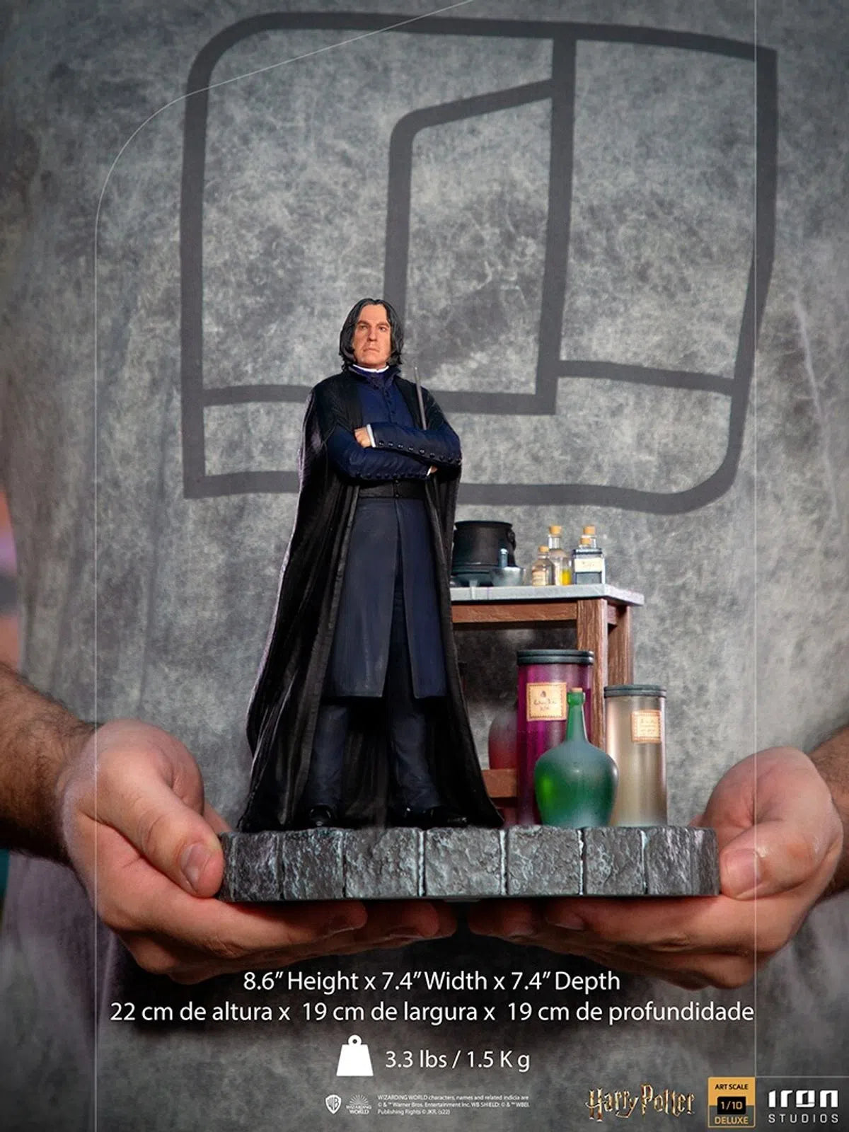 Iron Studios - Deluxe Arts Scale 1/10 - Harry Potter - Severus Snape Statue 22cm - flash vidéo