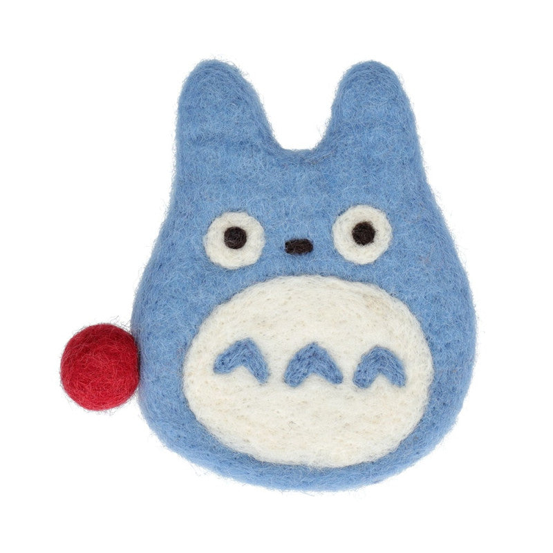SOUS-VERRE FAIT MAIN EN LAINE TOTORO BLEU - MON VOISIN TOTORO