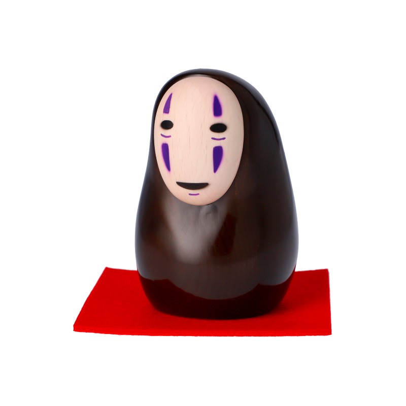 STATUE EN BOIS LAQUÉ NO FACE - LE VOYAGE DE CHIHIRO