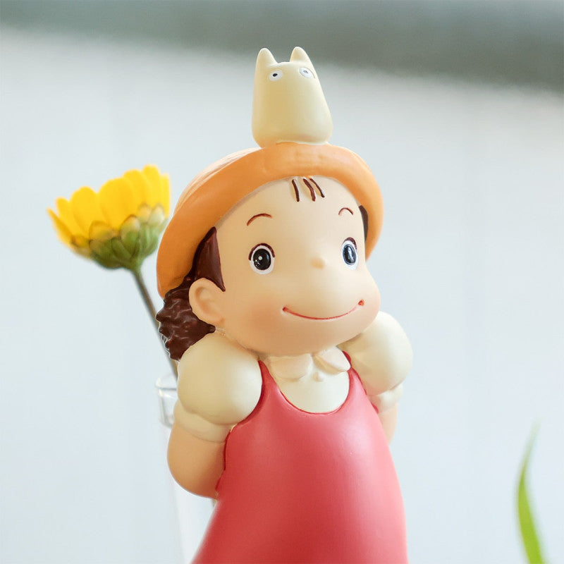 STATUE SOLIFLORE MEI & TOTORO BLANC - MON VOISIN TOTORO