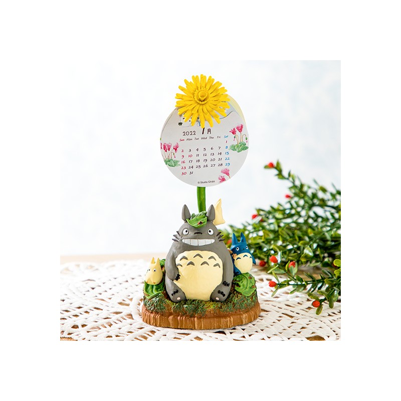 STATUE TOTORO ET SES AMIS SOUS UN PISSENLIT - MON VOISIN TOTORO
