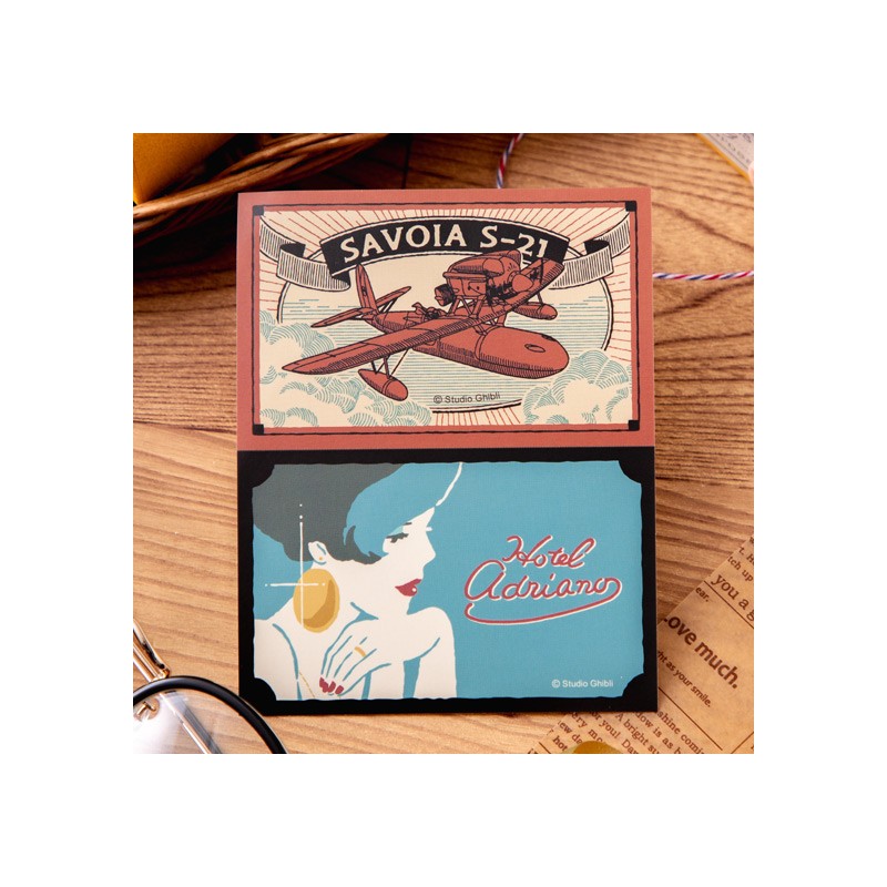 STICKERS RÉTRO SAVOIA & GINA - PORCO ROSSO