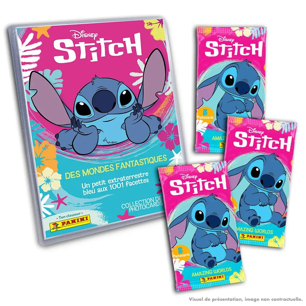 DISNEY - Stitch - Panini Photo Cards (1 col + 3 poch ) - FR
