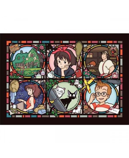 Ghibli - Kiki la petite sorcière - Puzzle effet vitrail La ville de Koriko 208pcs