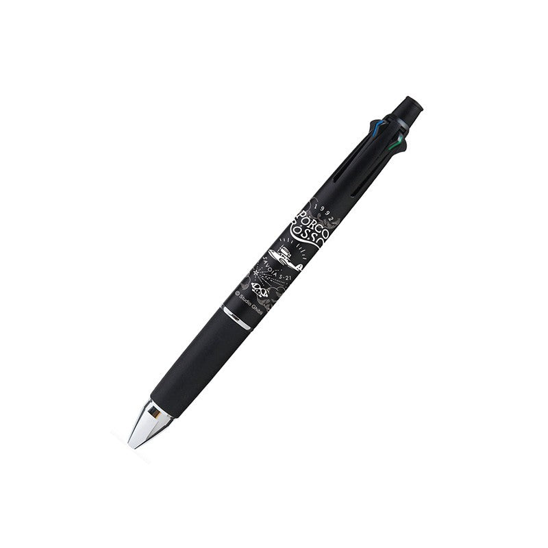 STYLO À BILLE 4 COULEURS SAVOIA NOIR - PORCO ROSSO