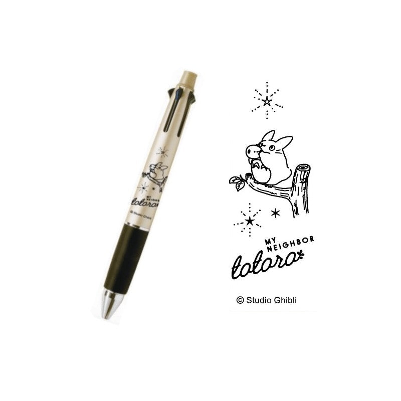 STYLO BILLE 4 COULEURS ARGENT - MON VOISIN TOTORO