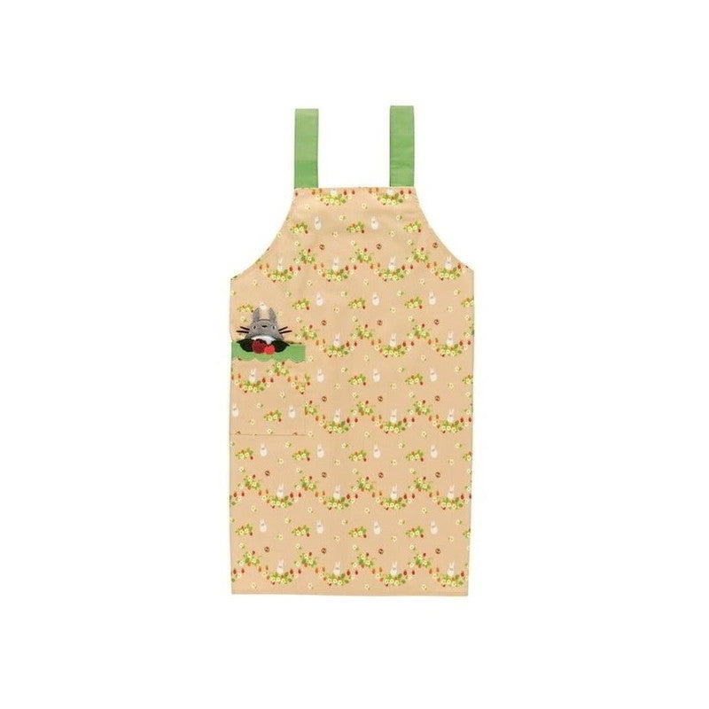 TABLIER FRAISES & FLEURS SAUVAGES 85X100 CM - MON VOISIN TOTORO
