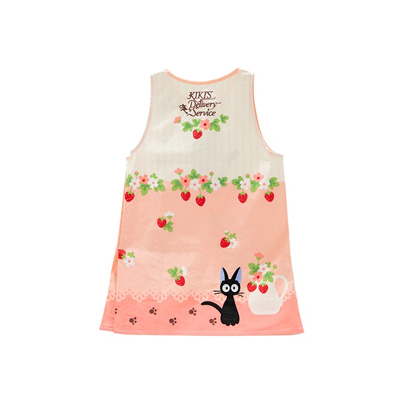 TABLIER JIJI FRAISES 84X61,5 CM - KIKI LA PETITE SORCIÈRE