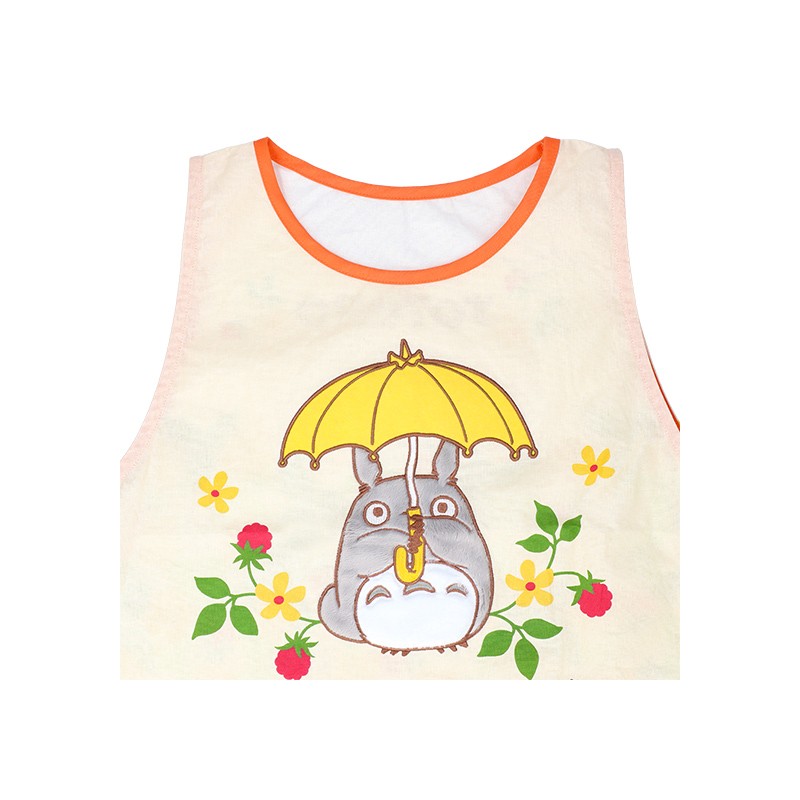 TABLIER TOTORO CHAMPS DE FLEURS 84X61,5 CM - MON VOISIN TOTORO
