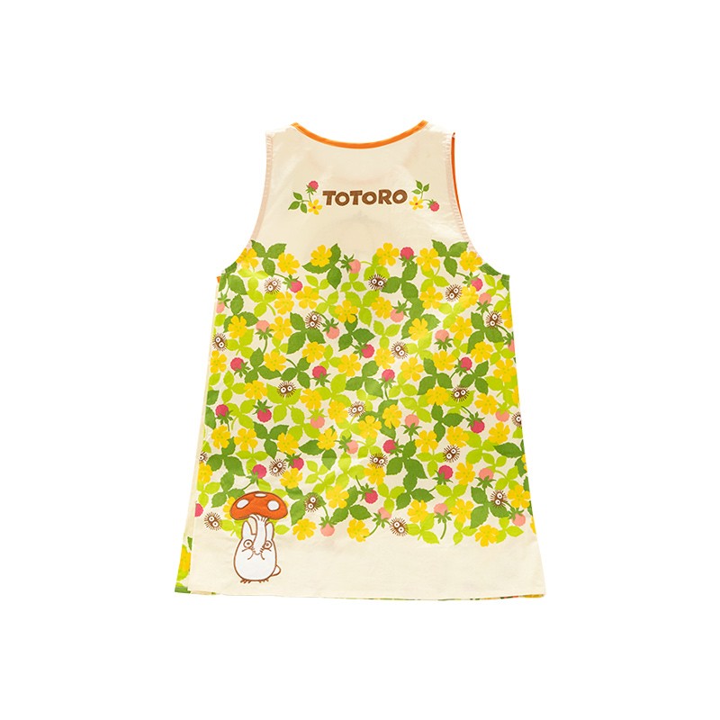 TABLIER TOTORO CHAMPS DE FLEURS 84X61,5 CM - MON VOISIN TOTORO