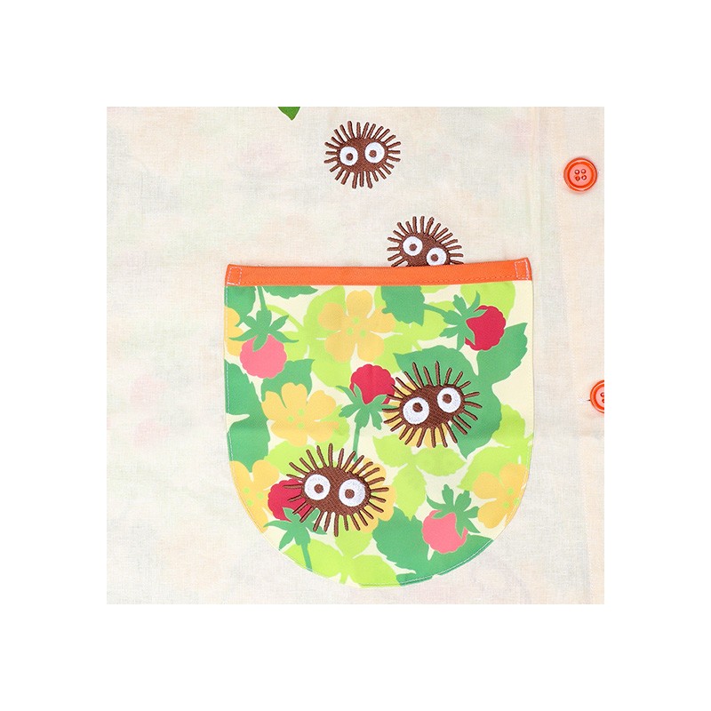 TABLIER TOTORO CHAMPS DE FLEURS 84X61,5 CM - MON VOISIN TOTORO