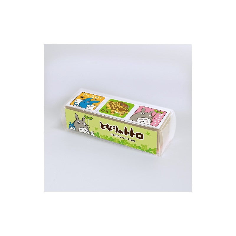 TAMPONS CUBES EN BOIS TOTORO ET CHATBUS - MON VOISIN TOTORO