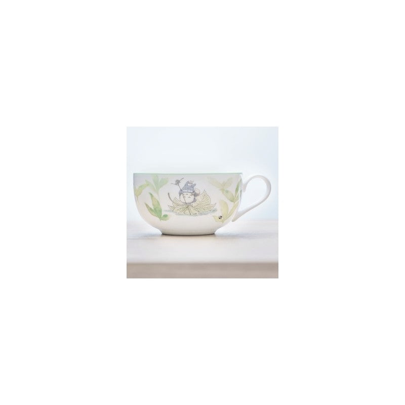 TASSE À SOUPE TOTORO SUR UNE FEUILLE - MON VOISIN TOTORO
