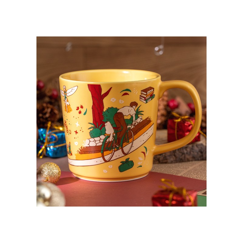 TASSE CÉRAMIQUE CHASSE AU CHAT - SI TU TENDS L'OREILLE