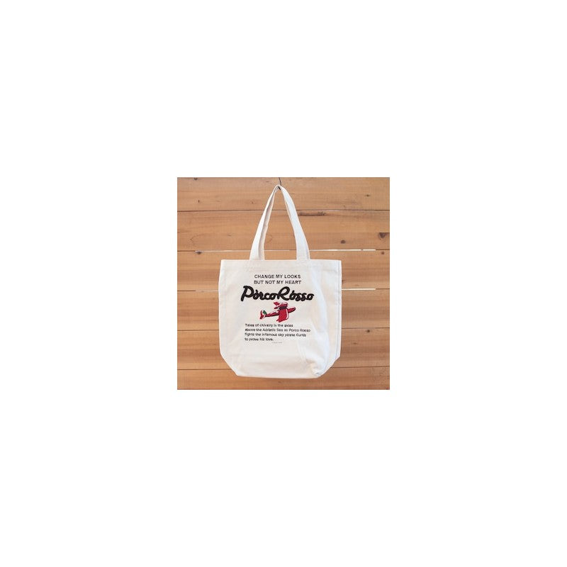 TOTE BAG BRODÉ HYDRAVION - PORCO ROSSO