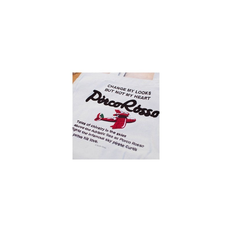 TOTE BAG BRODÉ HYDRAVION - PORCO ROSSO