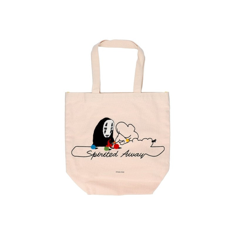 TOTE BAG BRODÉ NO FACE TRICOTANT - LE VOYAGE DE CHIHIRO