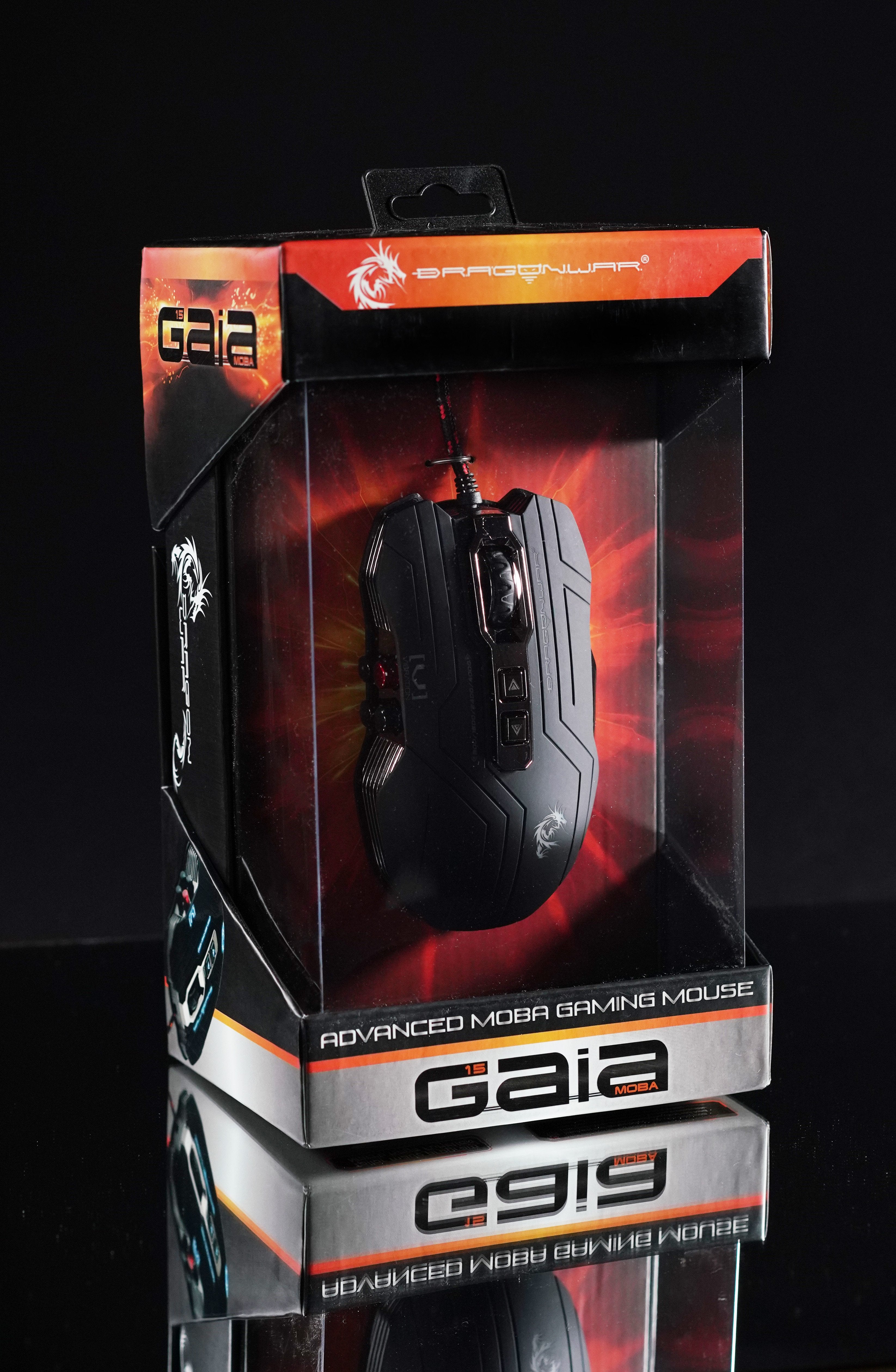Dragonwar G15 Gaia 4000DPI Blue LED Gaming Mouse avec 6 boutons - Noir - flash vidéo
