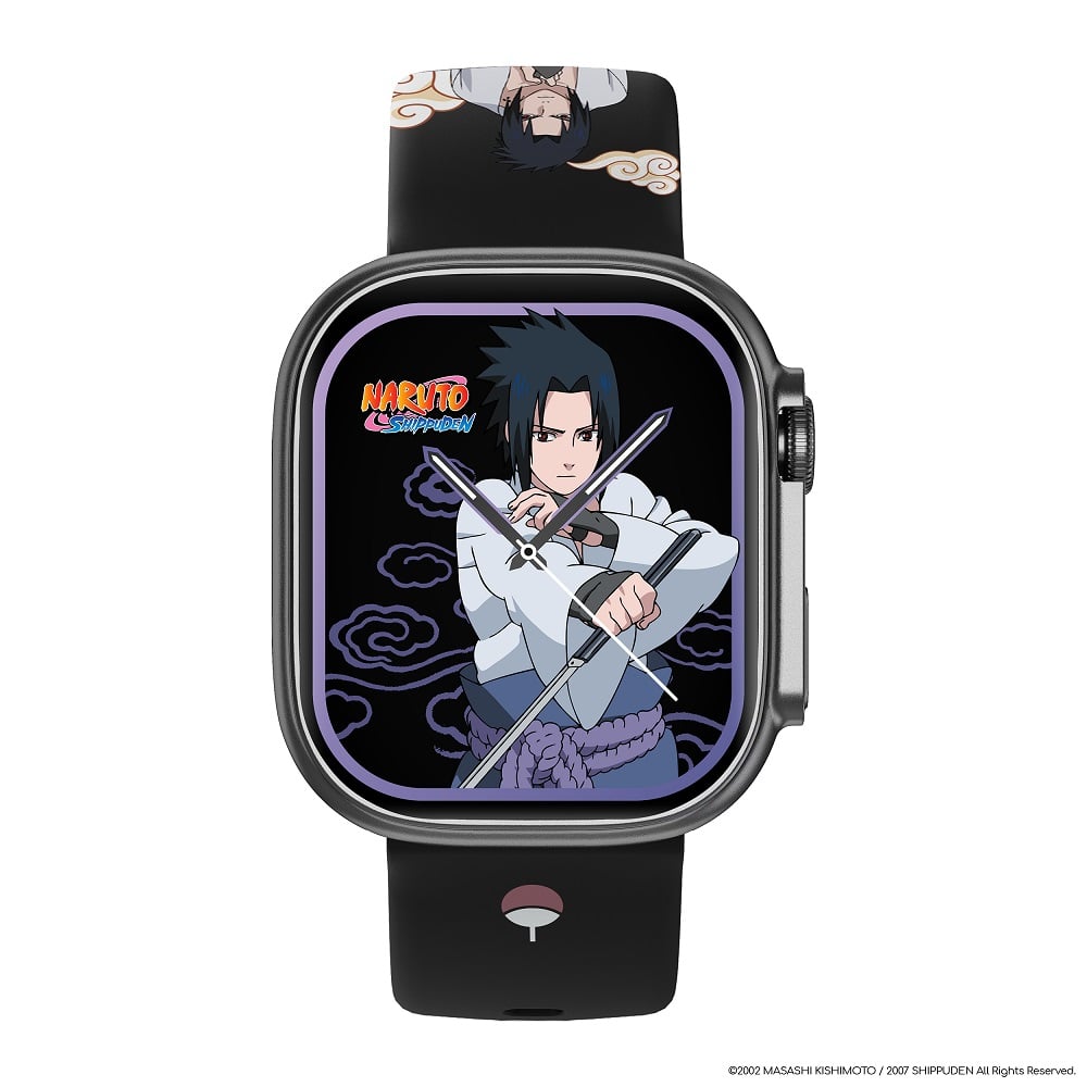 Abyx Fit - Touch 5 - Montre connectée Naruto Shippuden - Sasuke Uchiwa - Gris spatial - flash vidéo