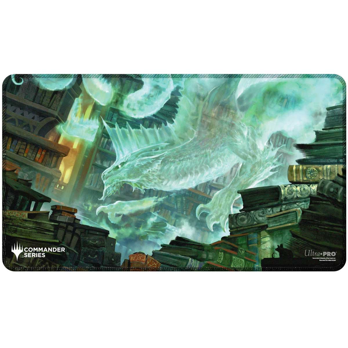 Ultra Pro - Magic: The Gathering - Commander Series - Three Color Wedge - Tapis de jeu à bord cousu Miirym - flash vidéo