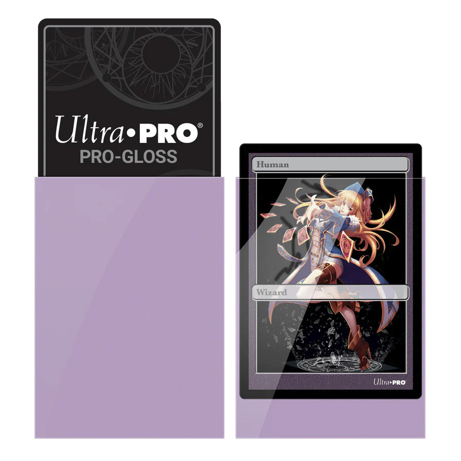 Ultra Pro - PRO-Gloss Sachet de 60 protèges cartes petit format Lilas (62 x 89 mm) - flash vidéo