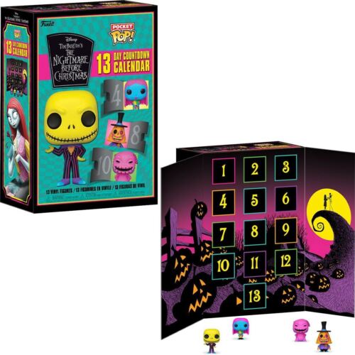 Funko Pocket Pop! Disney: The Nightmare Before Christmas - 13 Day Countdown Calendar (Blacklight) ENG Merchandising - flash vidéo