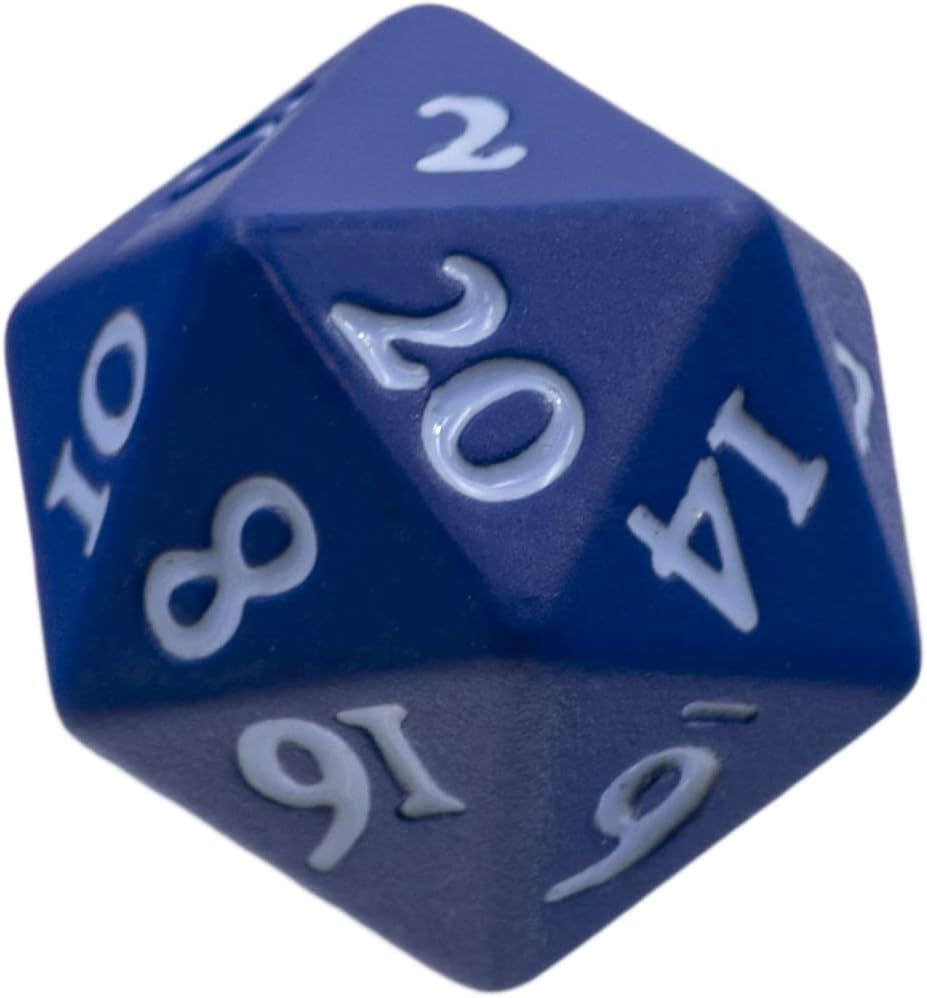 Ultra Pro - Vivid Heavy Metal D20 : Bleu - flash vidéo