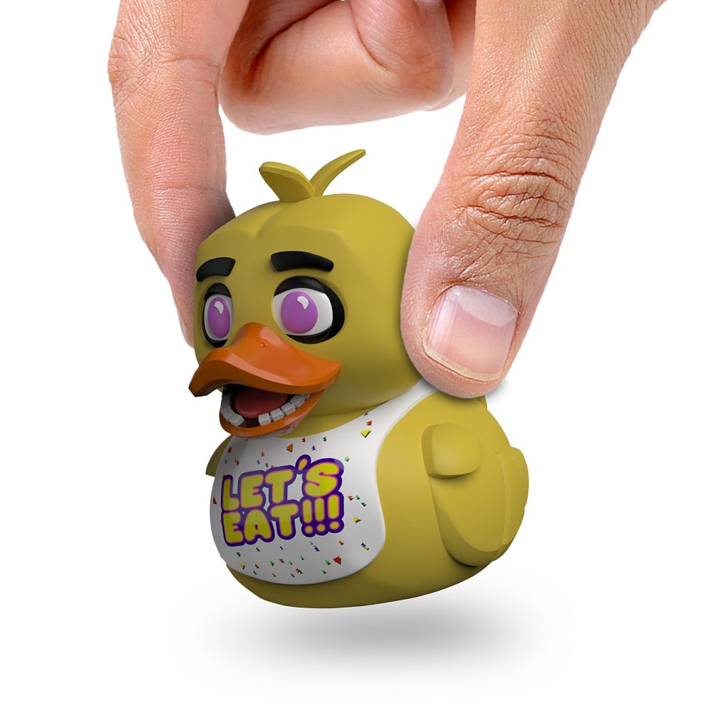 Numskull - Mini TUBBZ Canard de bain - Five Nights at Freddy's - Chica (Édition baignoire) - 8cm - flash vidéo
