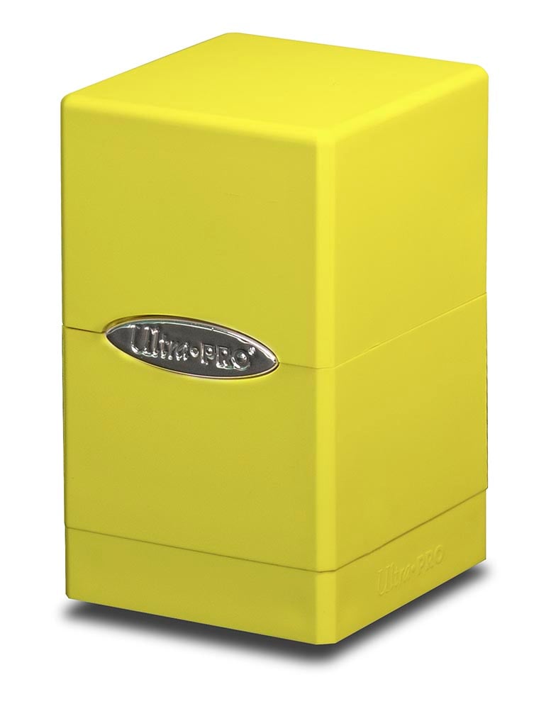 Ultra Pro - Deck Box Tour en Satin - Jaune Citron - flash vidéo