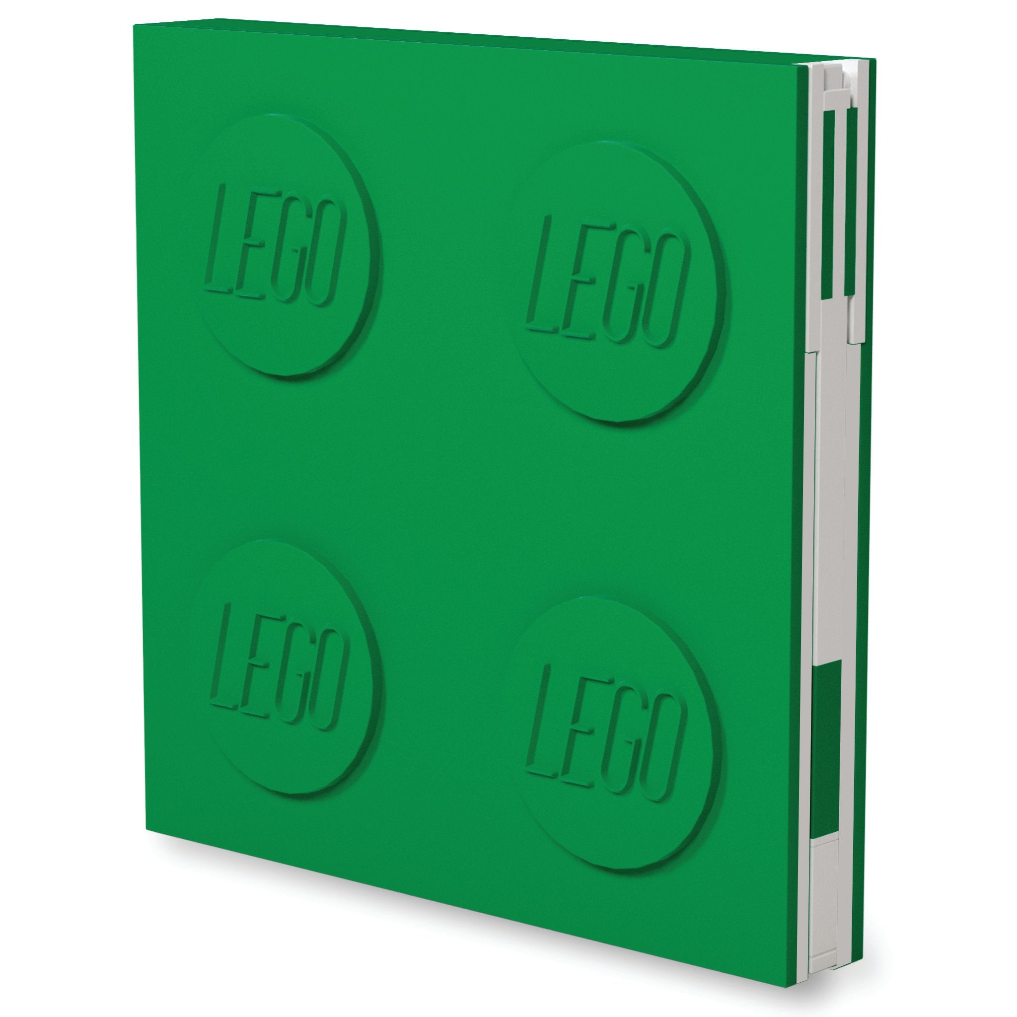 Cahier verrouillable Lego avec stylo gel - Vert foncé - flash vidéo