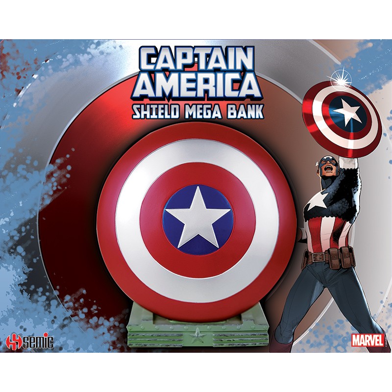 Marvel - Mega Tirelire Bouclier de Captain America - flash vidéo