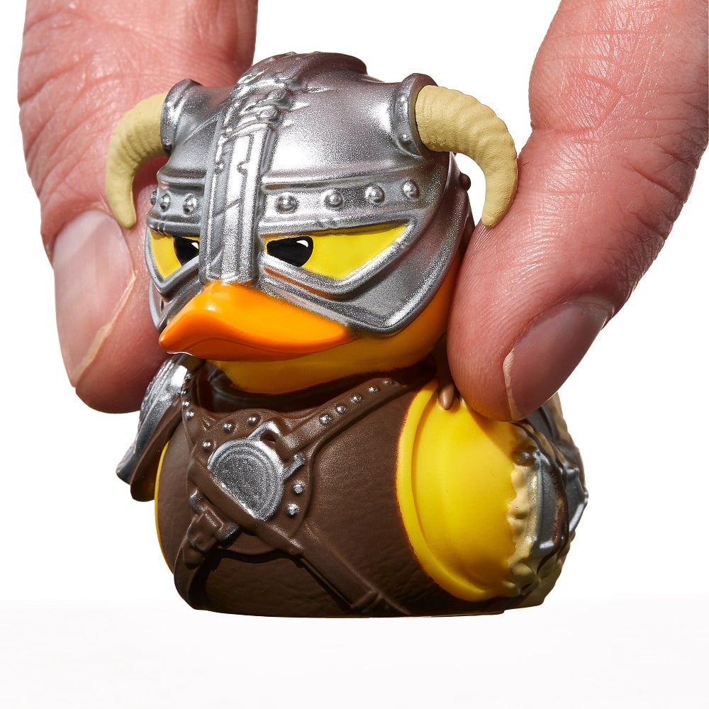 Numskull - Mini TUBBZ Canard de bain - The Elder Scrolls V : Skyrim - Dovahkiin (Édition baignoire) - 8cm - flash vidéo