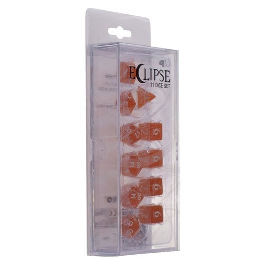 Ultra Pro - Eclipse 11 - Set de dés en acrylique : Orange Citrouille - flash vidéo
