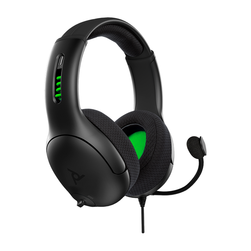 PDP - Casque de jeu stéréo filaire LVL50 Noir pour Xbox Series X|S, Xbox One et PC - flash vidéo
