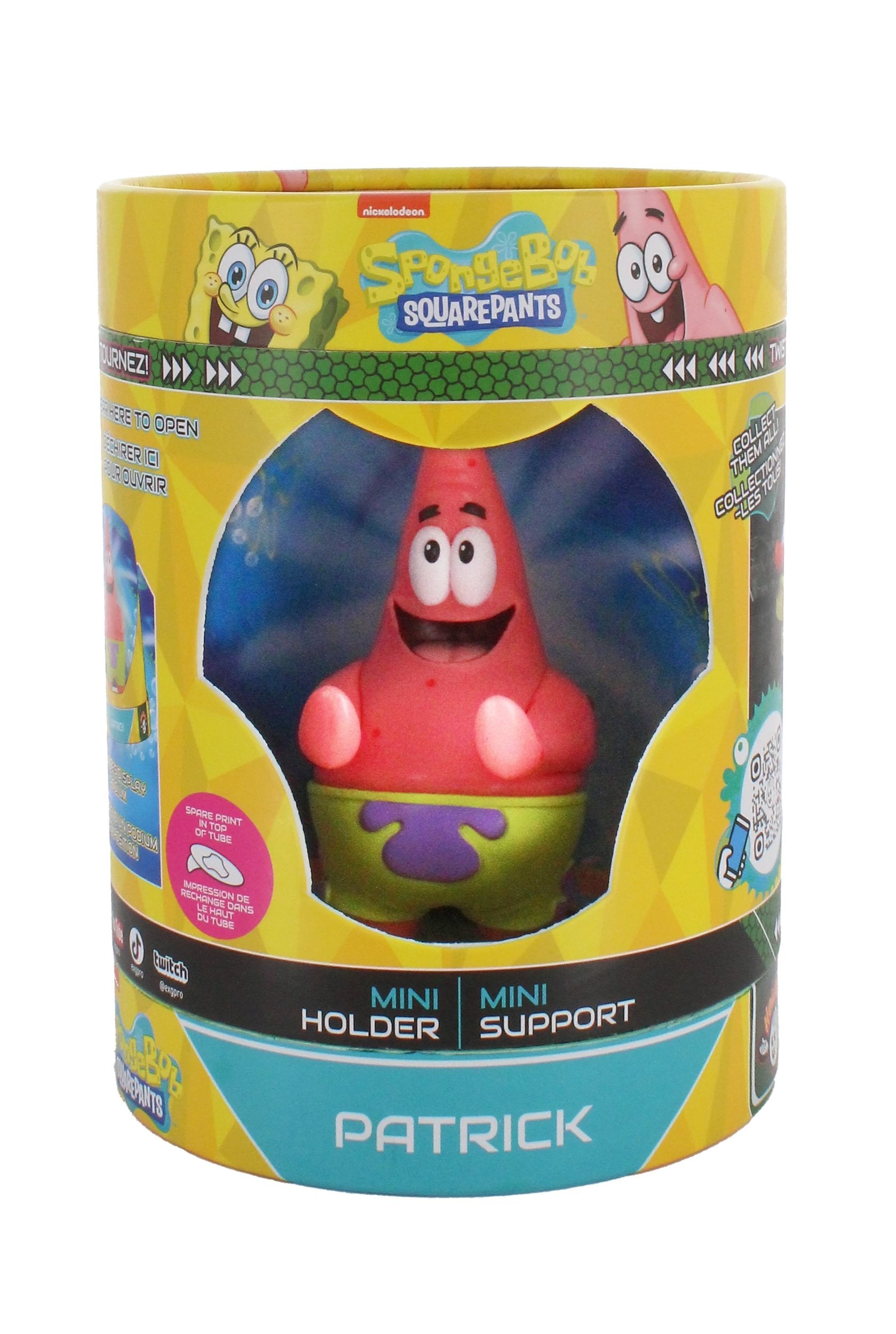 Cable Guys Holdems - Bob l'éponge - Support pour écouteurs et téléphone Patrick Étoile de mer - flash vidéo