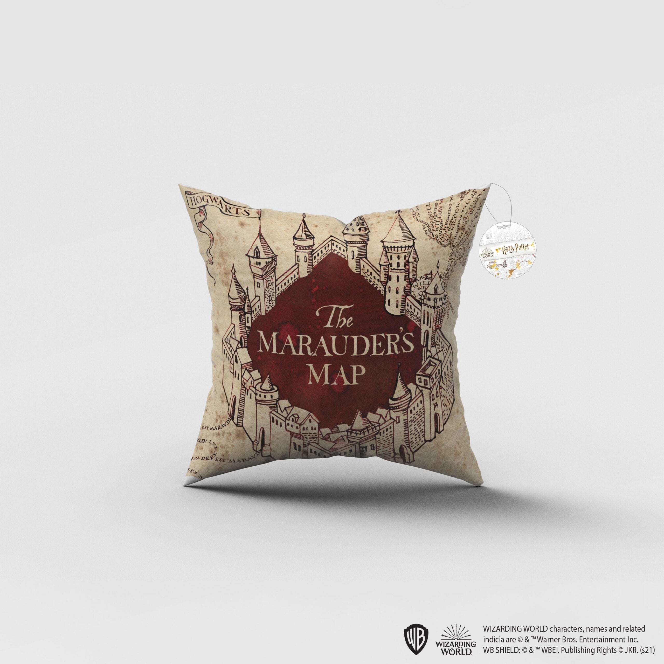 Wizarding World - Harry Potter - Coussin - Carte du Maraudeur - flash vidéo