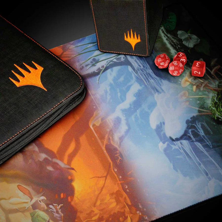 Ultra Pro - Magic: The Gathering - Bloomburrow - Tapis de jeu Terres de saison : Forêt (60 x 34 cm) - flash vidéo