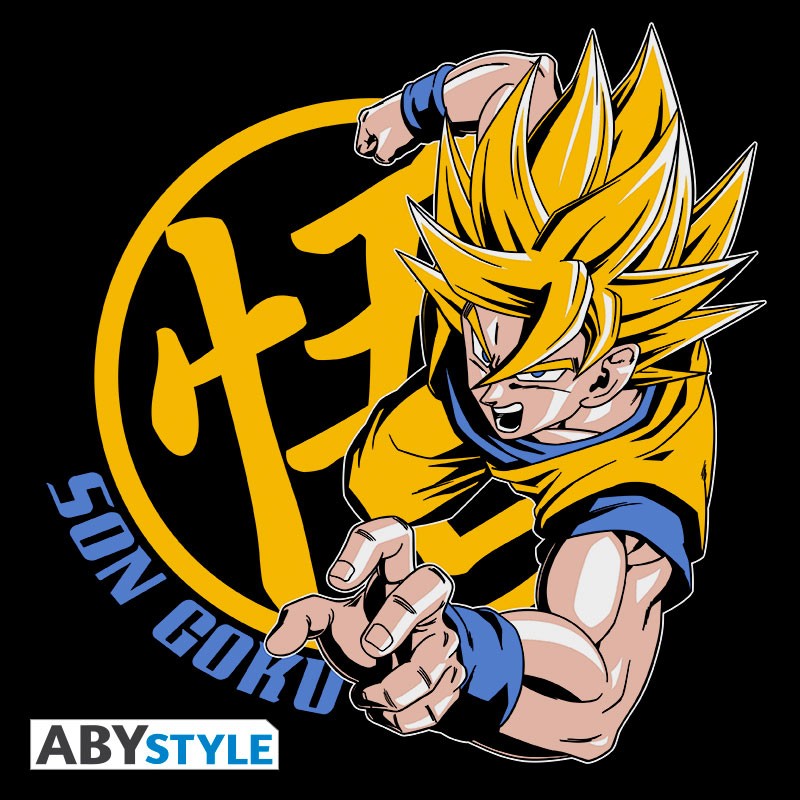 Dragon Ball - Goku Super Saiyan Black Man T-Shirt S - flash vidéo