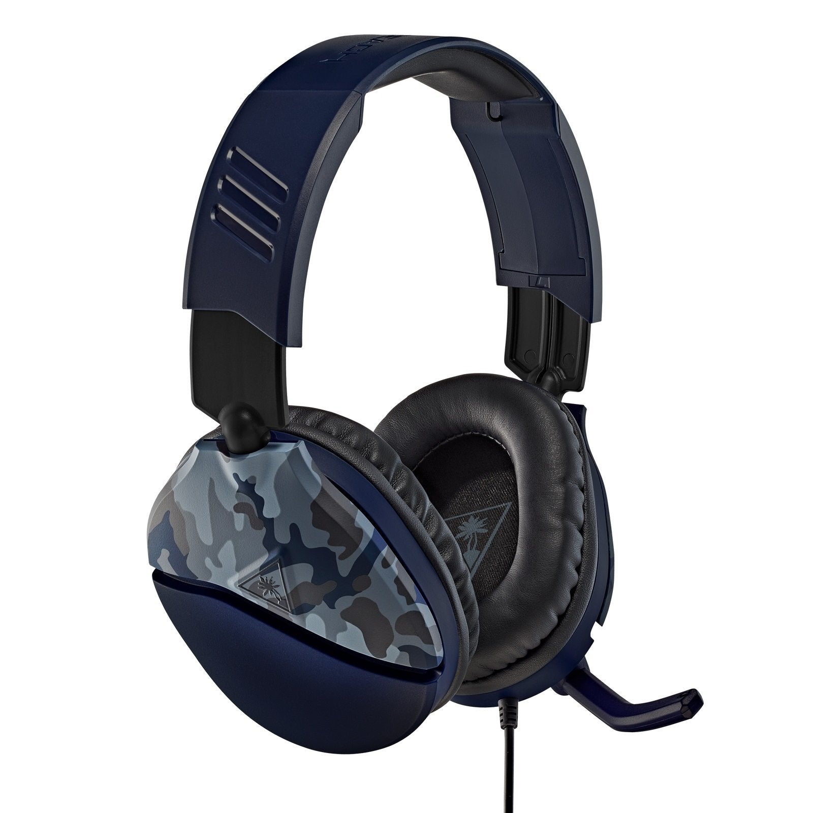 Turtle Beach - Casque de jeu filaire Recon 70 Camo Bleu pour PS5, PS4, Xbox Series X|S, Xbox One, Switch et Mobile - flash vidéo