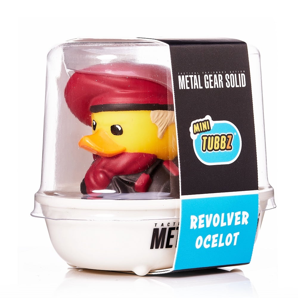 Numskull - Mini TUBBZ Canard de bain - Metal Gear Solid - Revolver Ocelot (Édition baignoire) - 8cm - flash vidéo