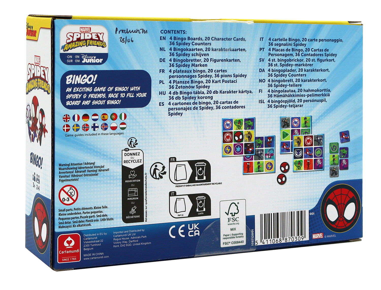 Shuffle - Assortiment de jeux de société Spidey et ses amis extraordinaires - flash vidéo