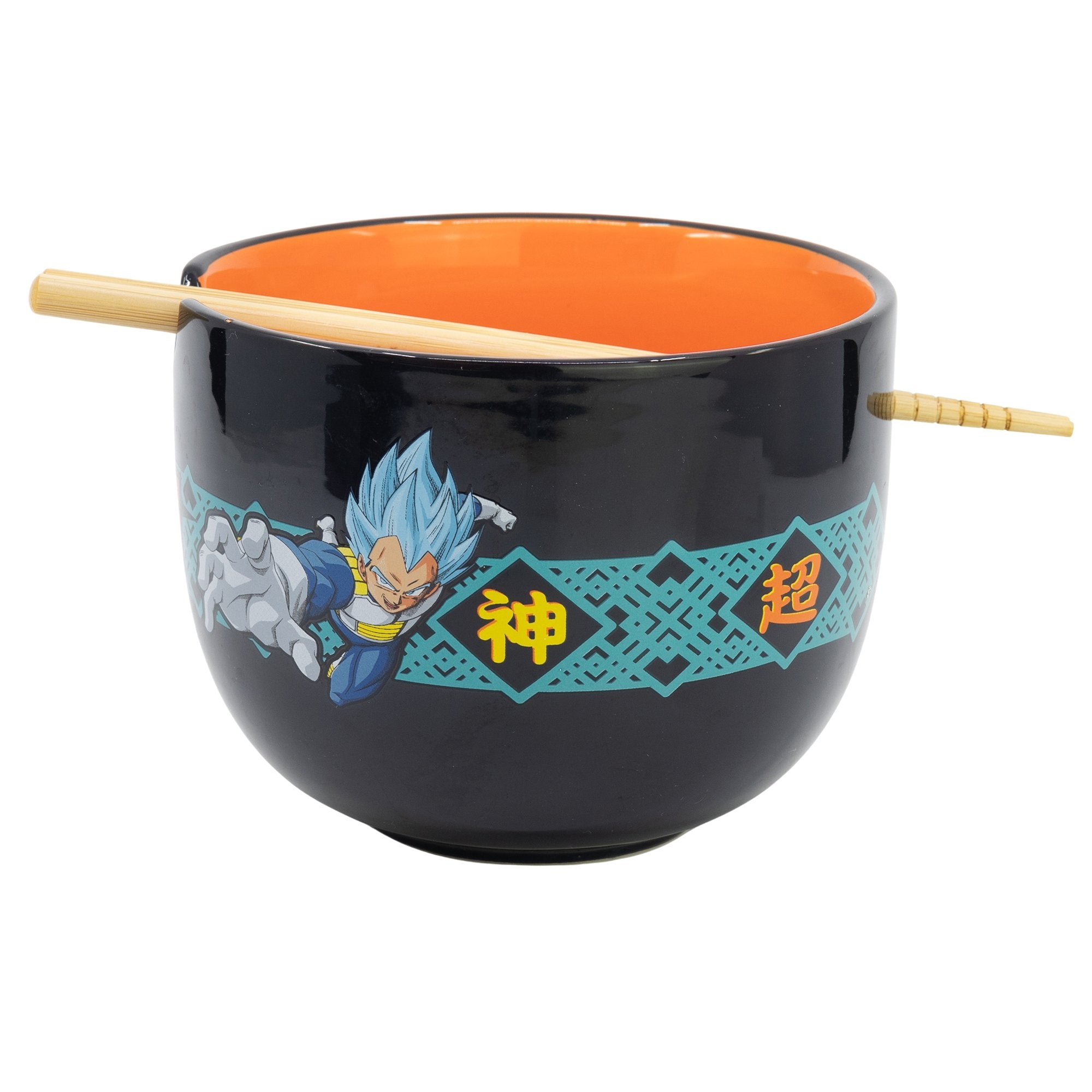 Dragon Ball Super - Bol à ramen avec baguettes Super Saiyan Blue Goku et Vegeta - flash vidéo